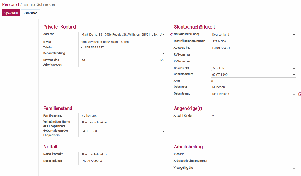 Odoo • Text and image