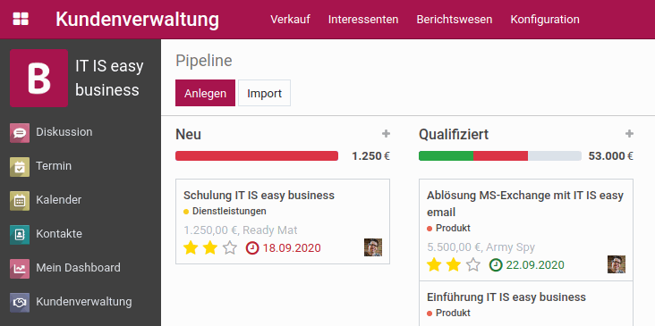 Odoo image and text block
